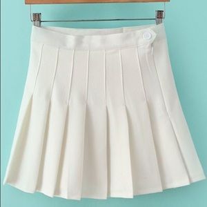 XS White Cheer Skirt